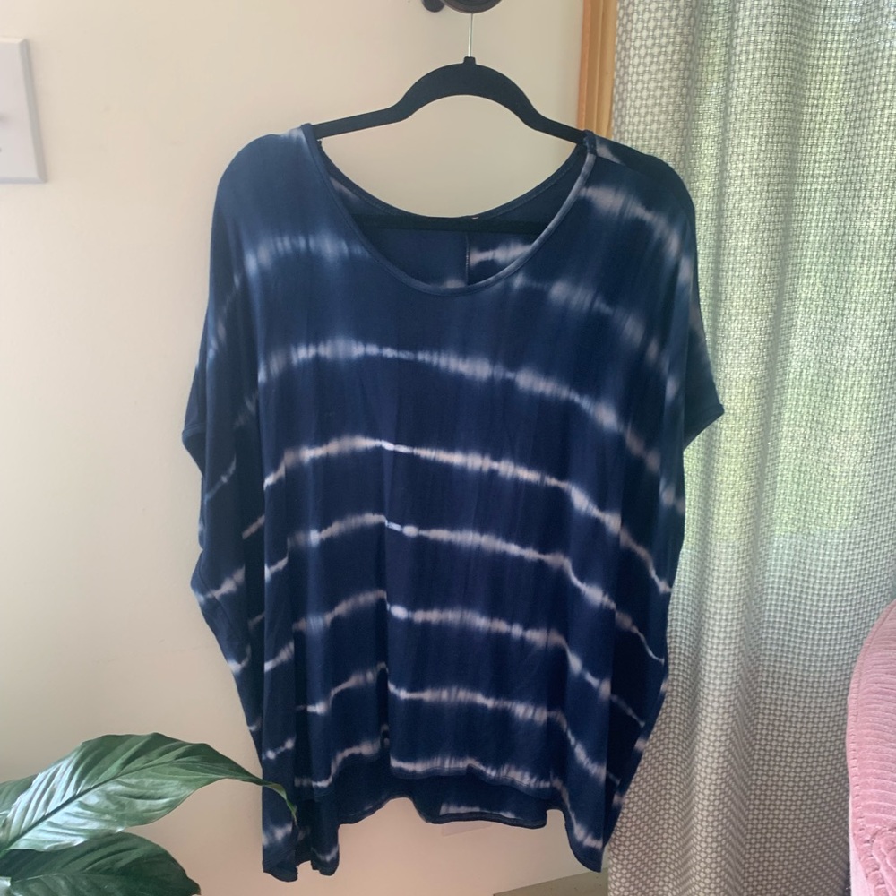 Oversized, flowy, tye-dye blouse!